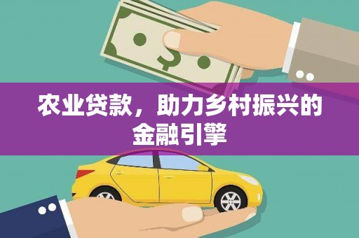 金湾农业贷款，助力乡村振兴的金融引擎