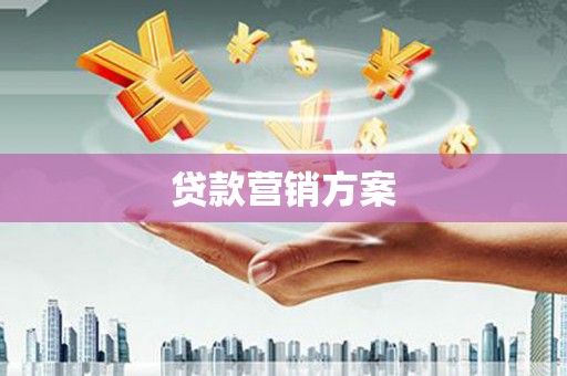 金湾贷款营销方案