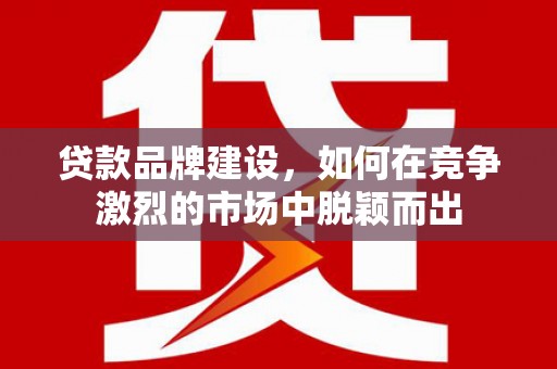 金湾贷款品牌建设，如何在竞争激烈的市场中脱颖而出