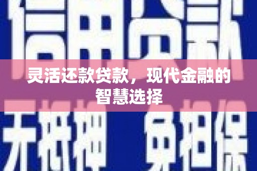 金湾灵活还款贷款，现代金融的智慧选择