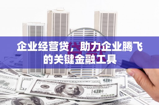 金湾企业经营贷，助力企业腾飞的关键金融工具