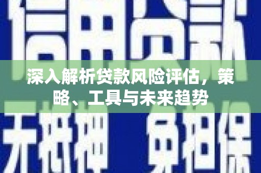 金湾深入解析贷款风险评估，策略、工具与未来趋势