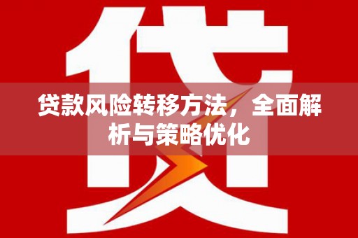 金湾贷款风险转移方法，全面解析与策略优化