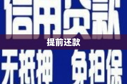 金湾提前还款