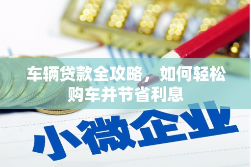 金湾车辆贷款全攻略，如何轻松购车并节省利息
