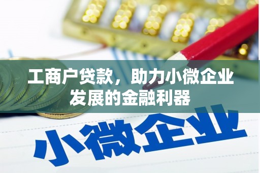 金湾工商户贷款，助力小微企业发展的金融利器