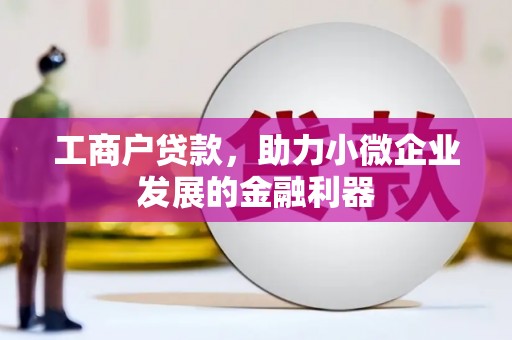 金湾工商户贷款，助力小微企业发展的金融利器