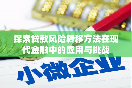 金湾探索贷款风险转移方法在现代金融中的应用与挑战