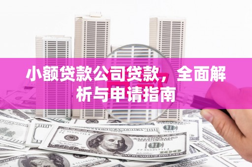 金湾小额贷款公司贷款，全面解析与申请指南