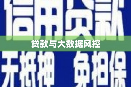 金湾贷款与大数据风控