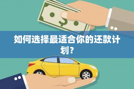 金湾如何选择最适合你的还款计划？
