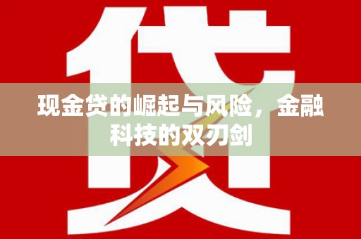 金湾现金贷的崛起与风险，金融科技的双刃剑