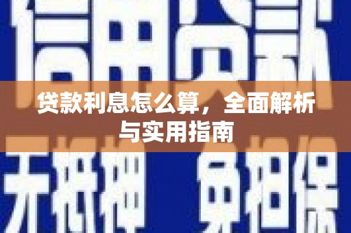 金湾贷款利息怎么算，全面解析与实用指南