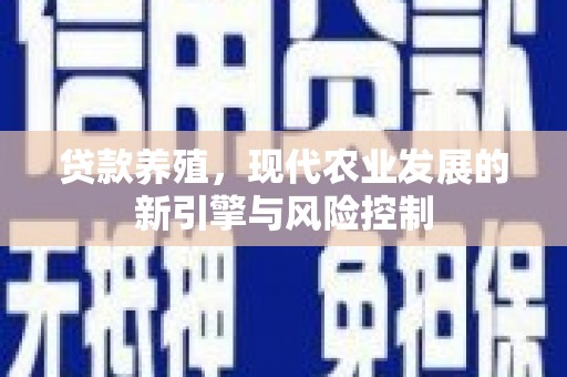 金湾贷款养殖，现代农业发展的新引擎与风险控制