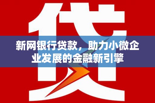 金湾新网银行贷款，助力小微企业发展的金融新引擎