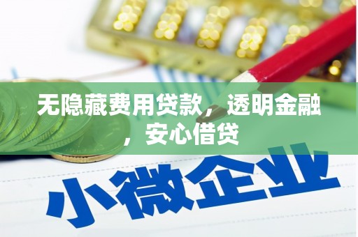 金湾无隐藏费用贷款，透明金融，安心借贷