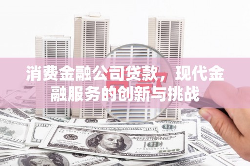 金湾消费金融公司贷款，现代金融服务的创新与挑战