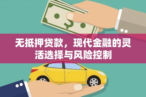 金湾无抵押贷款，现代金融的灵活选择与风险控制