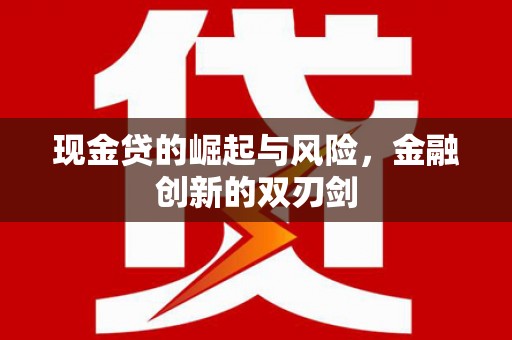 金湾现金贷的崛起与风险，金融创新的双刃剑