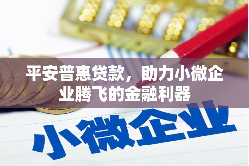 金湾平安普惠贷款，助力小微企业腾飞的金融利器