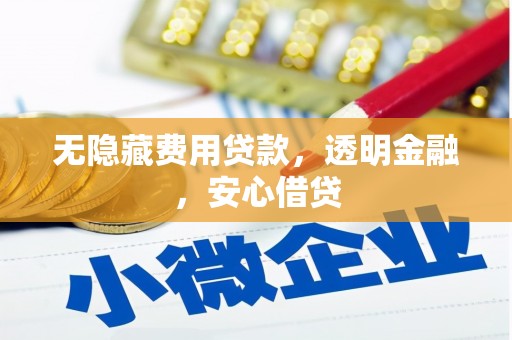 金湾无隐藏费用贷款，透明金融，安心借贷