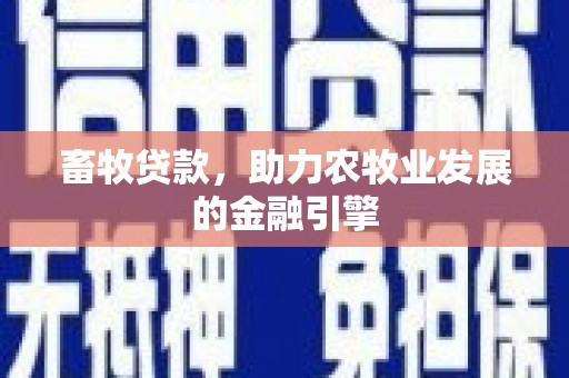 金湾畜牧贷款，助力农牧业发展的金融引擎