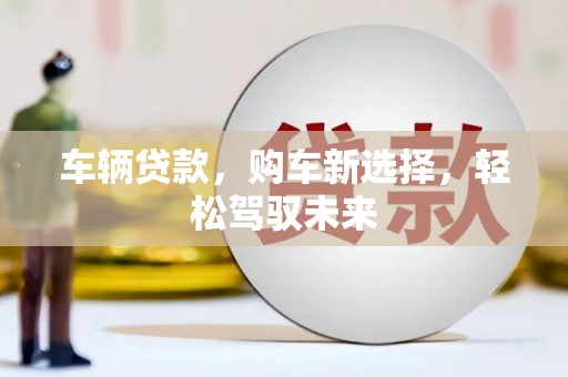 金湾车辆贷款，购车新选择，轻松驾驭未来