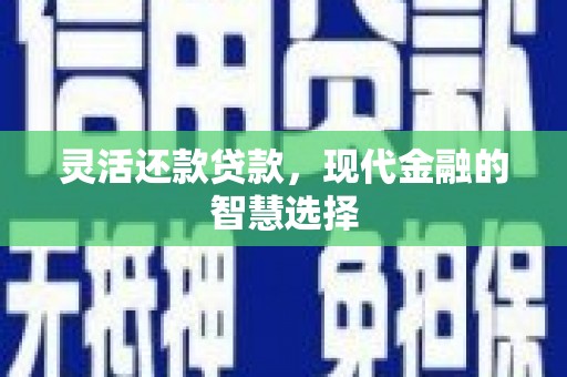 金湾灵活还款贷款，现代金融的智慧选择