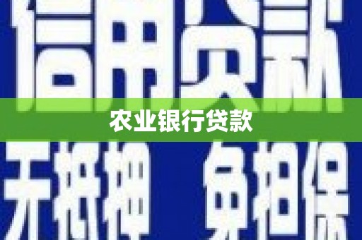 金湾农业银行贷款