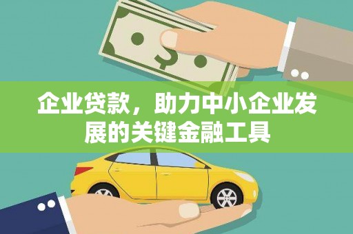 金湾企业贷款，助力中小企业发展的关键金融工具