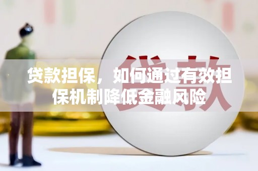 金湾贷款担保，如何通过有效担保机制降低金融风险