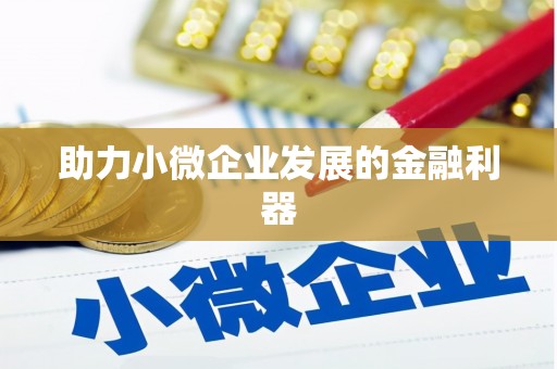 金湾助力小微企业发展的金融利器