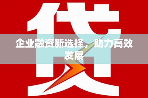 金湾企业融资新选择，助力高效发展