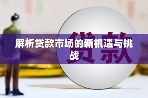 金湾解析贷款市场的新机遇与挑战