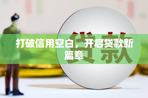 金湾打破信用空白，开启贷款新篇章