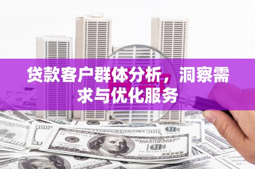 金湾贷款客户群体分析，洞察需求与优化服务